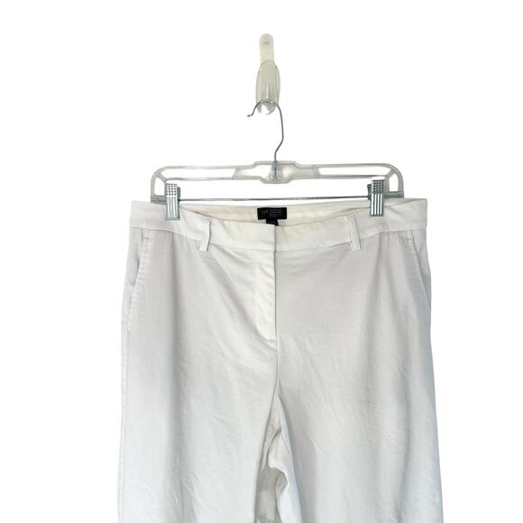 J.Jill White Office Wearever Collection Refined Woven Trouser Pants Size 10 Tall - Picture 3 of 11
